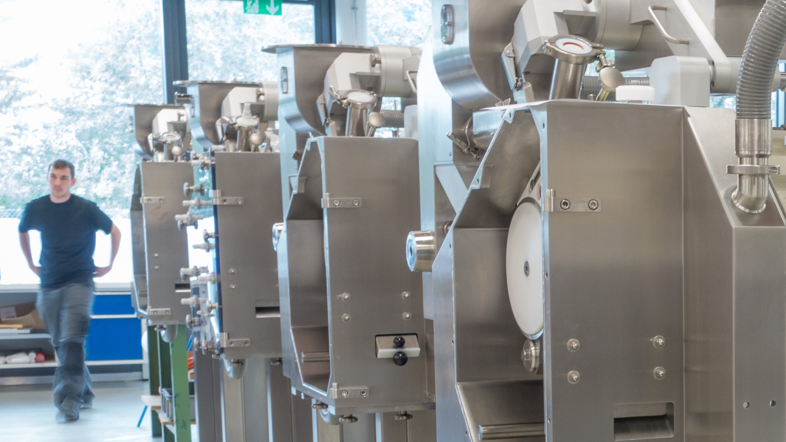 Roller compactors in production