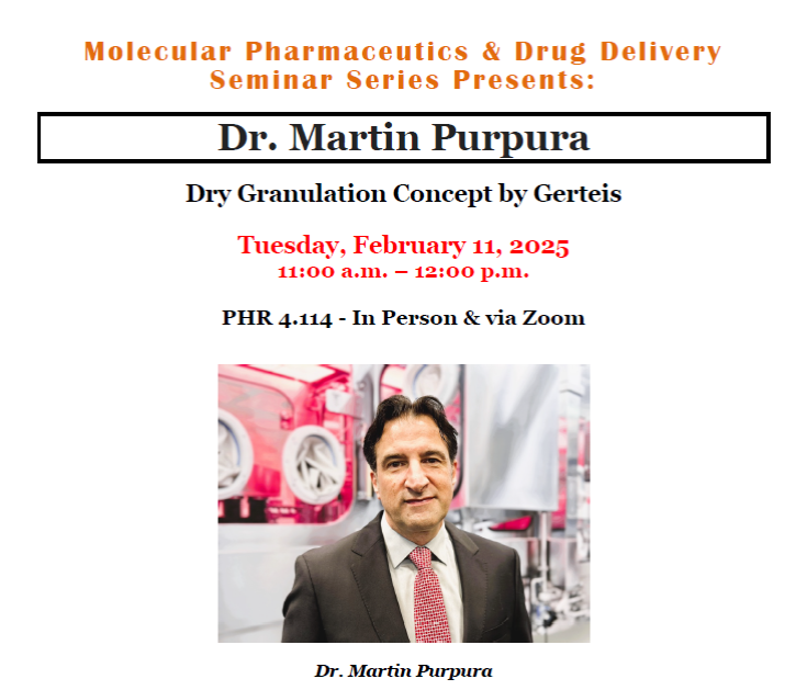 Dr. Purpura at University of Texas